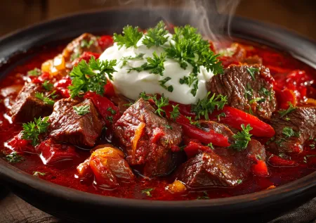 Забудьте о другом ужине: венгерское жаркое из печени — сочно, пряно и сытно