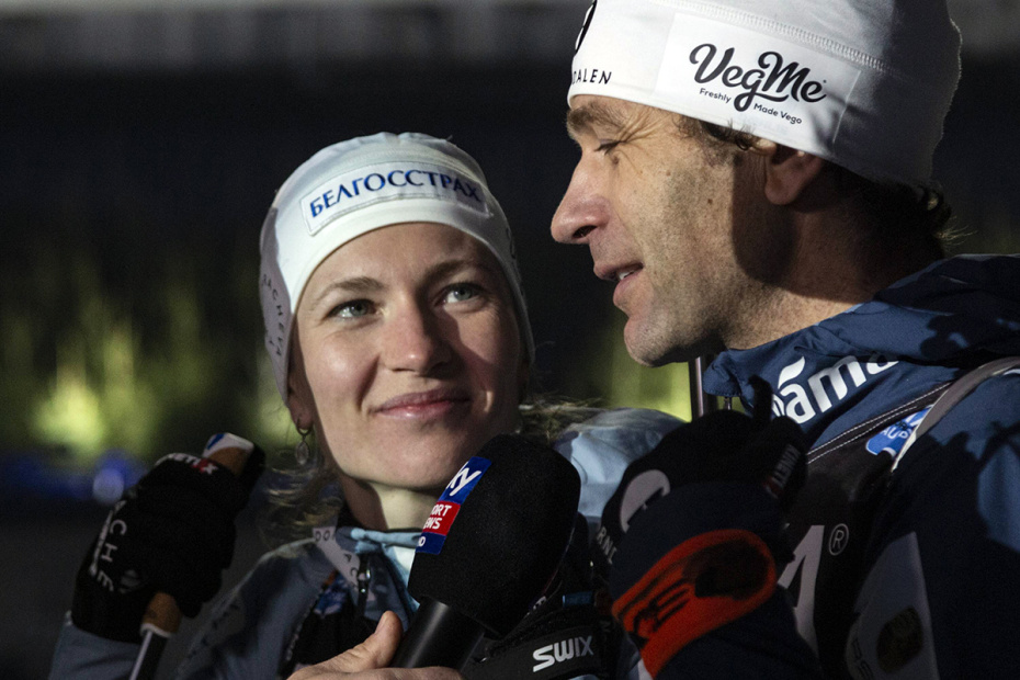 Дарья Домрачева и Уле-Эйнар Бьорндален