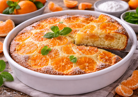 Мандариновый пирог «Мила» пеку зимой: простая вкуснятина в сезон цитрусовых