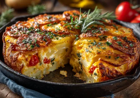 Картофельный «пирог» без мяса: сытный ужин за полчаса, который покорит всю семью!