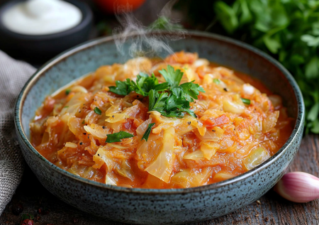 Тушеная капуста по‑советски: забытый рецепт, который станет любимчиком на кухне!