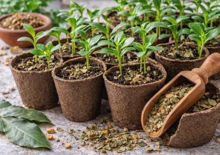 Рассада прет как бамбук, толстенькая и сочная: добавьте этот кулинарный ингредиент в горшочки