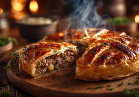 Король татарской кухни: зур бэлиш с мясом — сочный пирог для всей семьи!