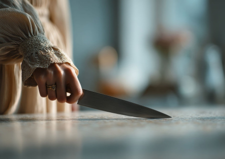 Мать пыталась зарезать дочь за то, что та ушла от мужа