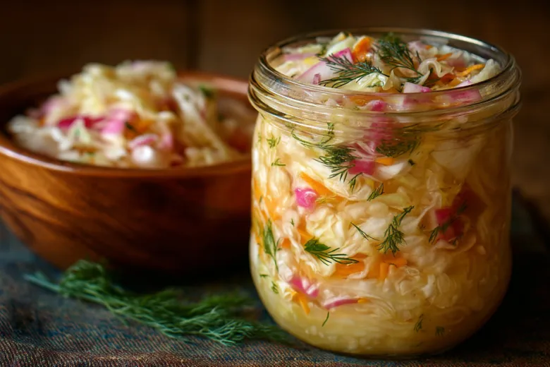 Квашеная капуста с редисом