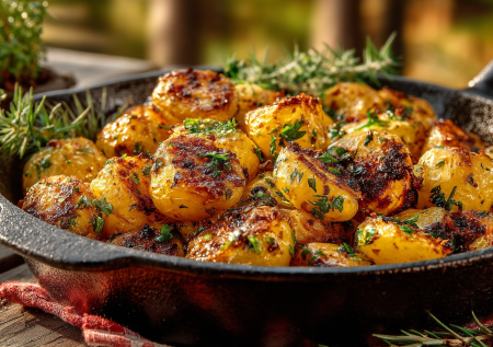 Картофель в духовке «как на костре»: хрустящий, ароматный, с дымком. Бесподобный гарнир к мясу, курице или рыбе