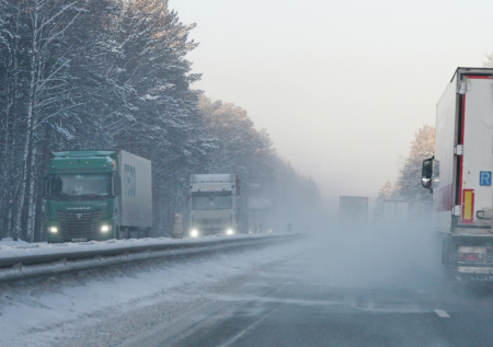 Сильный снегопад спровоцировал массовую аварию под Нижним Новгородом