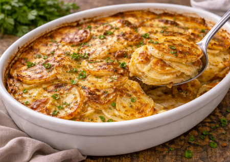 Лью молоко в картошку — и сразу в духовку: так готовится буланжер, французская запеканка с обалденным вкусом