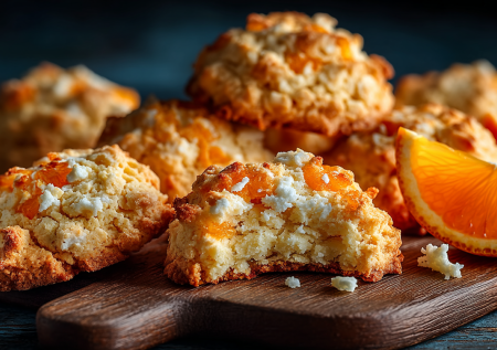 Творожно-апельсиновое печенье: нежное, ароматное, с цитрусовой свежестью. Готовится быстро, тает во рту. Идеально к чаю или кофе!