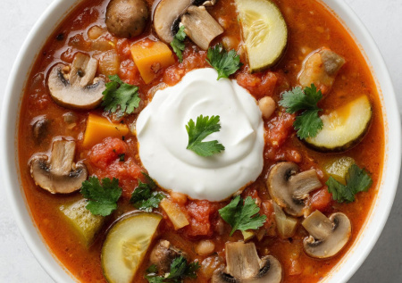 Надоел грибной суп? Готовлю солянку-ассорти: с грибами, маринованными огурчиками и сметаной