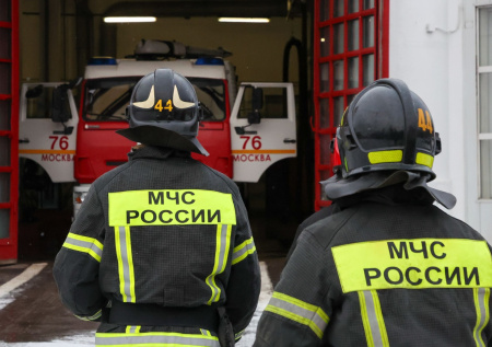 Огонь охватил огромную конюшню под Москвой