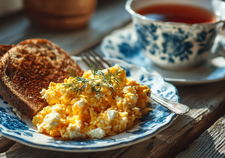 Жарю творог с яйцами — получается вкуснотища: питательный белковый завтрак
