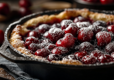 Быстрый пирог с вишней: вылил тесто, бросил ягоды — и готово! Сочный, с кислинкой, идеальный к чаю. Готовится за 10 минут активного времени