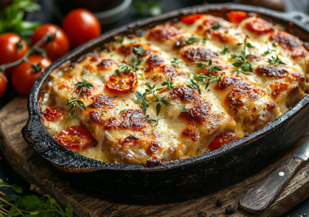 С такой шапочкой свинина будет безупречная: без грибов, без ананасов и даже без сыра