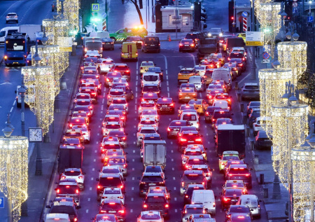 Пробки в Москве достигли критической отметки
