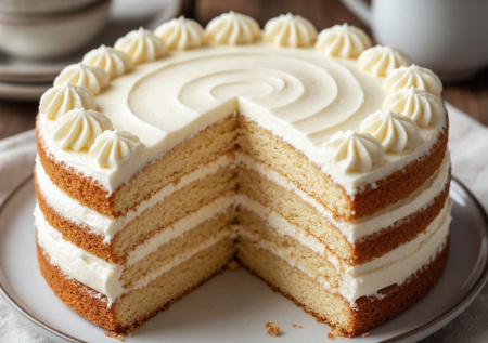 Сметана, сахар и мягкие коржи! Собираю торт «Сметанник» — влажный, нежный и безумно простой
