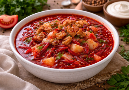 Как вы ещё не варите экспресс-борщ с беконом? Свёкла в микроволновке — и лучший зимний суп готов