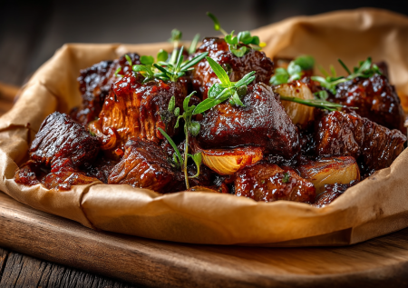 Идеальная говядина в духовке: готовлю в рукаве с луком. Мясо маринуется в своем соку, получается невероятно мягким