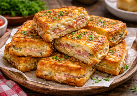 Горячие бутерброды-молнии на сковороде — завтрак для вкусного утра