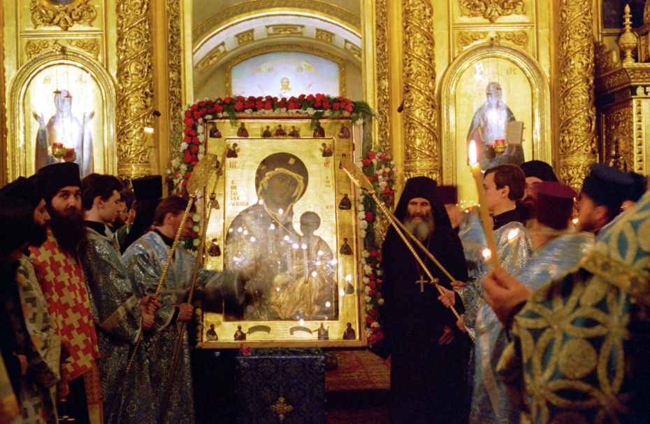 Торжественное открытие Иверской часовни на Красной площади. Чудотворная икона Иверской Божьей Матери