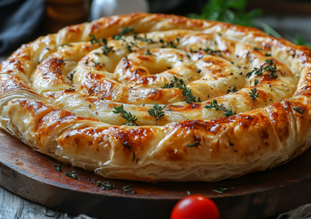 Кулинарный шик без усилий: мясная улитка — сочный и нежный пирог!