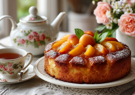 Пирог «Ленивые персики»: ничего сложного — за вас все сделает миксер и духовка