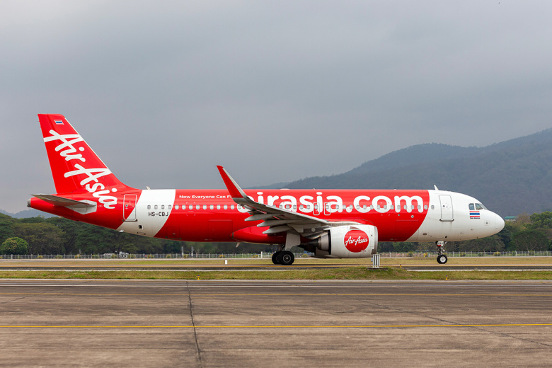 Самолет авиакомпании Thai AirAsia