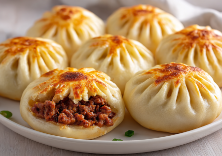 Пянсе как в корейском ресторане: секрет мягкого теста и сока внутри