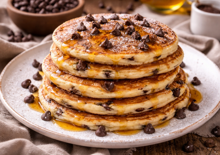 Только снимешь со сковороды — их нет: волшебные оладушки — мягкие внутри, с шоколадом и без лишней возни