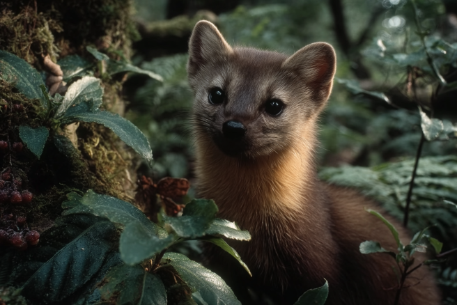 Прибрежная куница в представлении ИИ