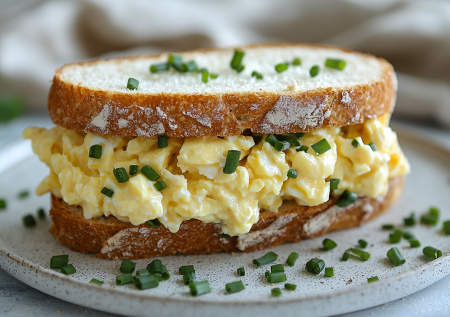 Идеальный завтрак из Токио: сэндвич тамаго. Секрет в соусе из желтка и йогурта. Объедение!