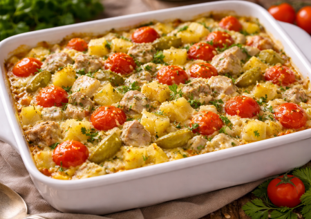 Быстрая запеканка по мотивам азу по-татарски: классный рецепт в копилку хозяйке