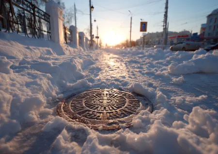 В Воронеже семилетний ребенок провалился в люк по дороге в школу