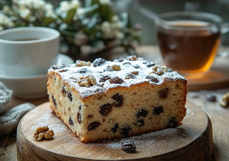 Кекс «Лещина»: быстрая выпечка к чаю за 30 минут. С изюмом, орехами и ванилью. Объедение!