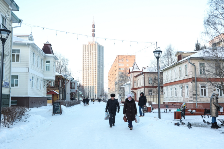 Проспект Чумбарова-Лучинского — главная пешеходная улица Архангельска