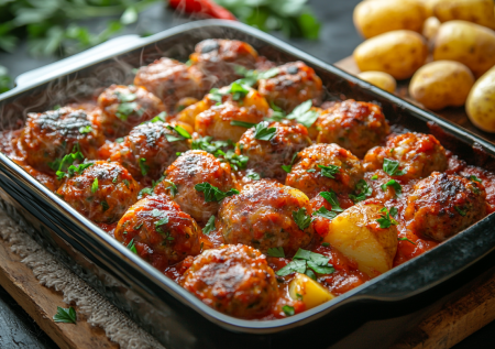 Измир кефтеси из солнечной Турции: готовлю заморские фрикадельки — сытный ужин на одной сковороде