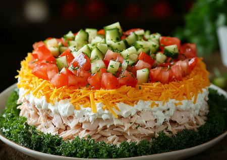 Салат «Курица под шубой»: легкий в приготовлении — то, что нужно, чтобы порадовать себя в выходной