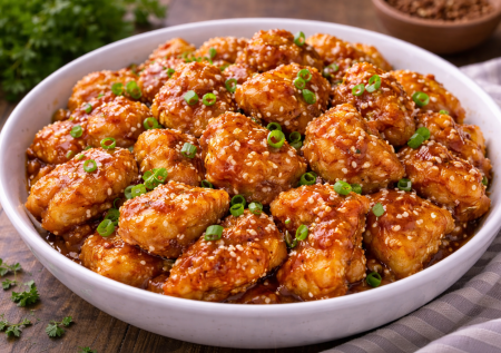 Куриные кусочки в кляре с азиатским соусом: новый взгляд на курицу с вау-заливкой