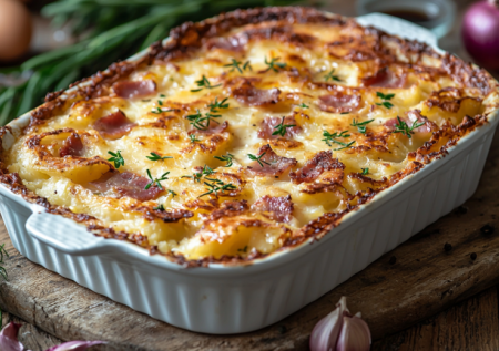 Минимум ингредиентов — максимум тепла. Моя скандинавская запеканка: картофель, сливки и ветчина. Ужин за считанные минуты