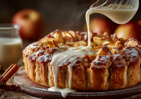 Яблочный пирог с кефирной заливкой: такой же простой, как шарлотка, но более сочный и влажный