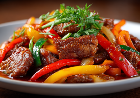 Без майонеза и запекания готовлю обалденную свинину: самое трудное в рецепте — нарезать ингредиенты