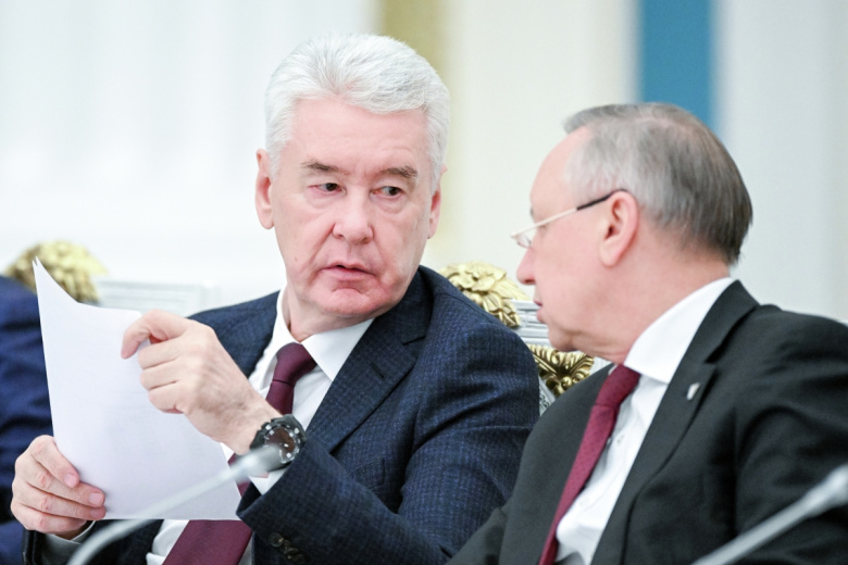 Сергей Собянин и губернатор Санкт-Петербурга Александр Беглов
