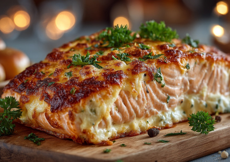 Сырная шапка на горбуше: рецепт, который спасет любой ужин