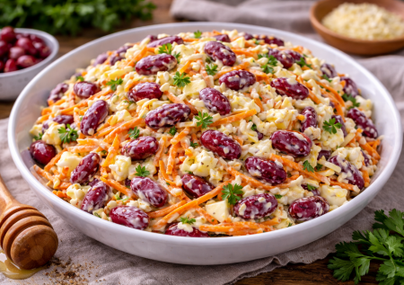 Мегапростой и суперудачный: салат за 7 минут из 4 ингредиентов — выручит в любой момент