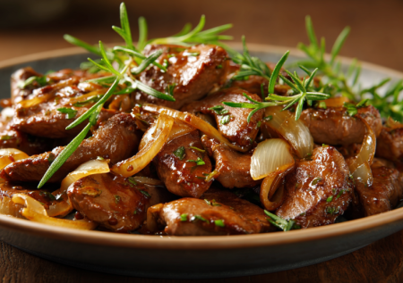 Печень заливаю кефиром — и сразу в духовку: шикарный ужин как в ресторане