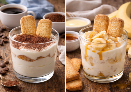 Просто втыкаю печенье в йогурт и добавляю начинки: самый ленивый рецепт десерта — 2 варианта