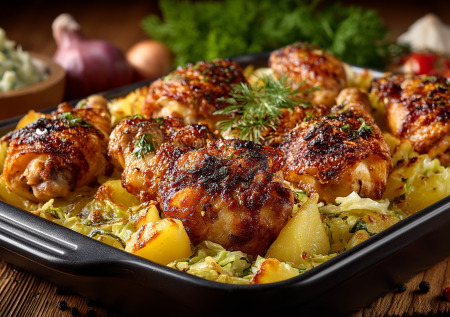 Горячее «Курица в огороде» — получается много и сочно: блюдо остается вкусным и на второй день