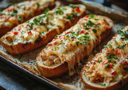 Вместо салатов с крабовыми палочками делаю горячие бутерброды: суперзавтрак и вкусняшка к чаю