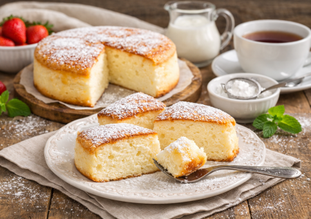 Вышел настоящий пухляш: первый раз пекла йогуртовый пирог-суфле — теперь он любимый