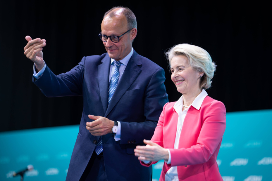 Фридрих Мерц и Урсула фон дер Ляйен
